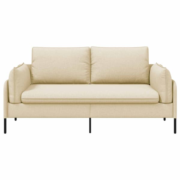 2-sits soffa Gräddvit 188 x 81 x 89 cm Tyg
