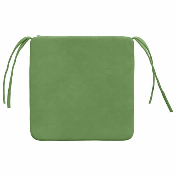 Sittkuddar 4 pcs Ljusgrön 40 x 40 x 3 cm Sammet