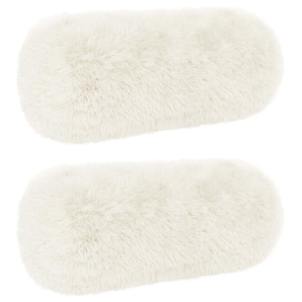 Kudde med kudde HEERLEN 2 st Vit PV Fleece