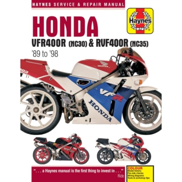 Honda VFR400 (NC30) & RVF400 (NC35) V-Fours (89 - 98) Haynes Repair Manual (häftad, eng)