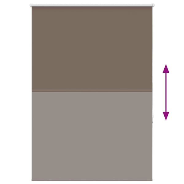 Mörkläggningsgardin kaffe 105x150 cm tyg bredd 100,7 cm