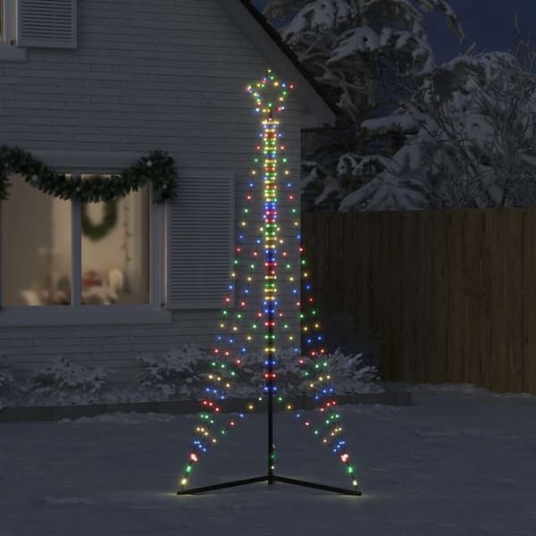 LED julgran 483 LEDs flerfärgad 240 cm