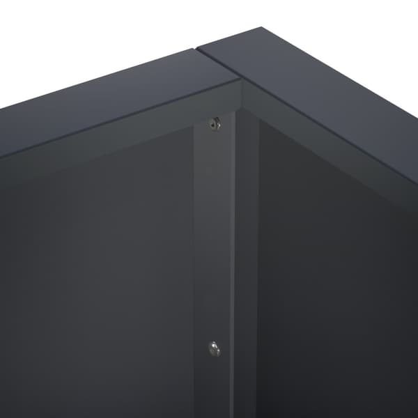 Stödvägg 4 st 100 x 100 x 30 cm Stål Antracit