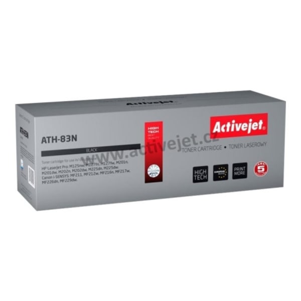 ActiveJet ATH-83NX - svart - kompatibel - tonerkassett (alternativ för: Canon CRG-737, HP 83X, HP CF283X)