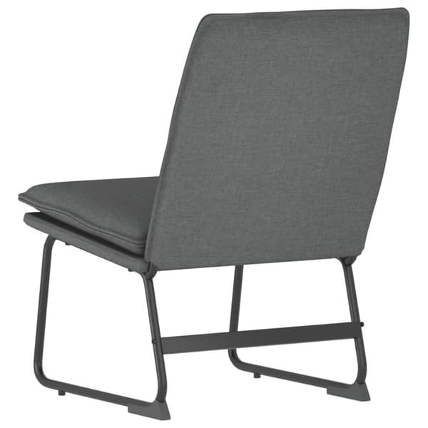 Loungestol mörkgrå 52x75x76 cm tyg