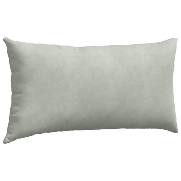 Sofakuddar 2 pcs Ljusgrå 80 x 40 cm Kordread tyg