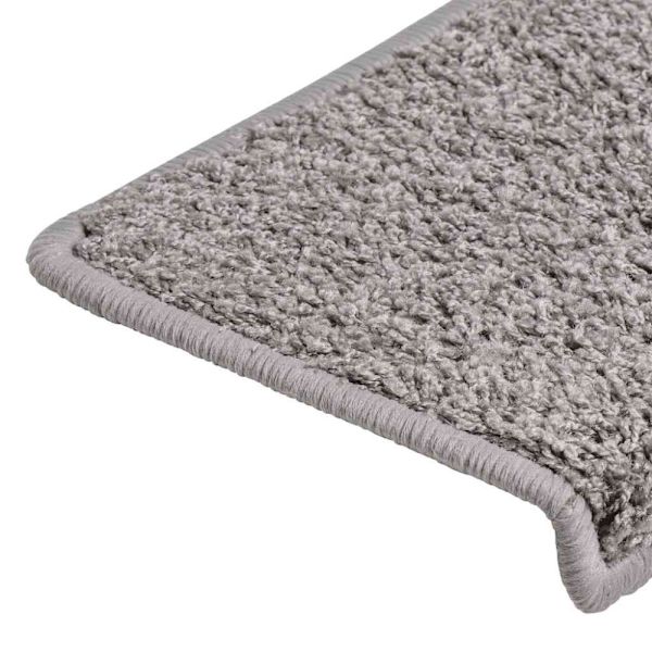 Trappmattor 30 st 65x21x4 cm grå rektangulär kant