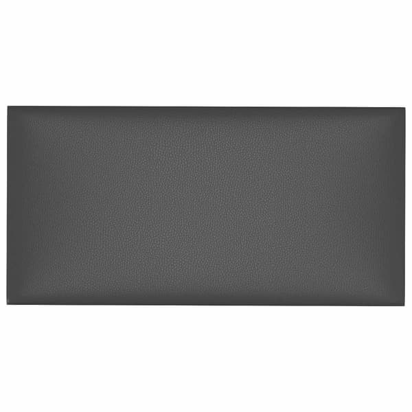 Väggsänggavel 12 pcs Grå 60 x 30 cm tyg