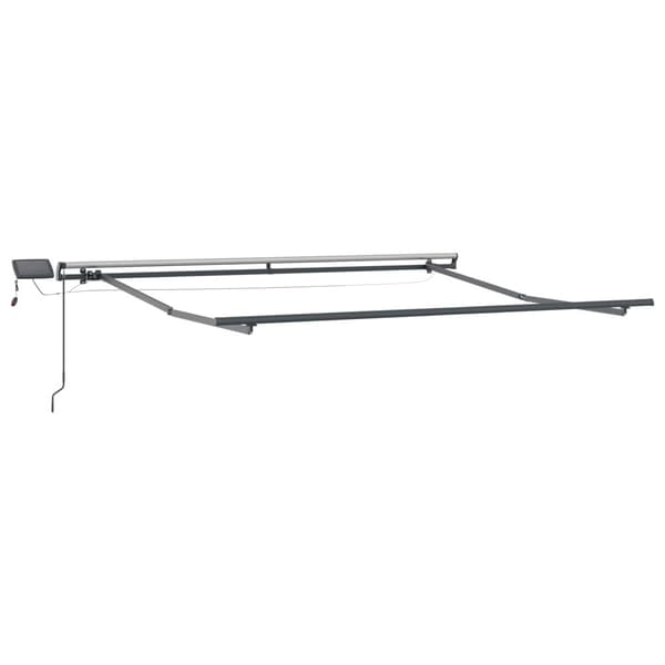 Utfällbar markis Taupe 450 × 300 cm tyg