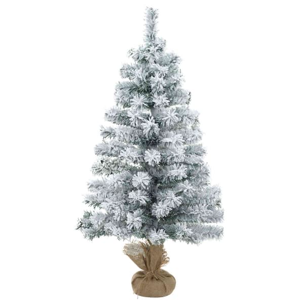 Mini-julgransset 60 cm PVC Grön och Vit