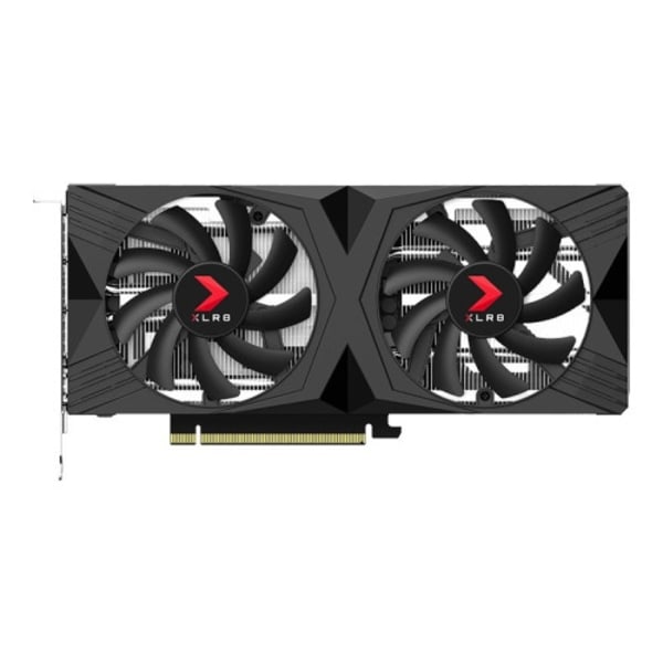 PNY XLR8 GeForce RTX 4060 Ti 8GB VERTO Overclocked Dual Fan - grafikkort - GeForce RTX 4060 Ti - 8 GB Svart