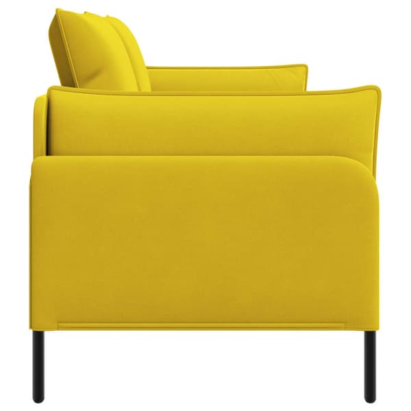 2-sits soffa 2-sits Gul 188 x 81 x 89 cm Sammet