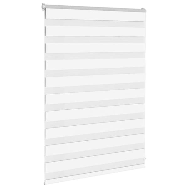 Rullgardin zebra vit 100x100 cm tyg bredd 95,9 cm polyester