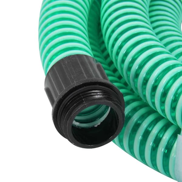 Sugslang med kopplingar mässing grön 1,1" 3 m PVC