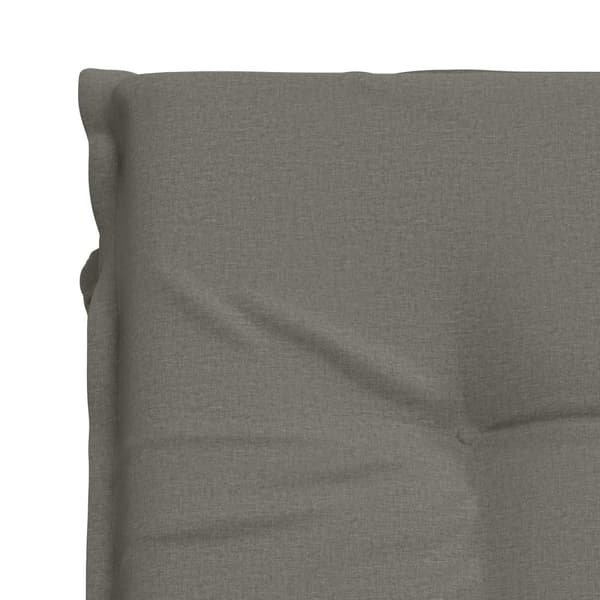 Solstol Kudde GEMERT 100% Polyester Grå 190 x 90 x 9 cm