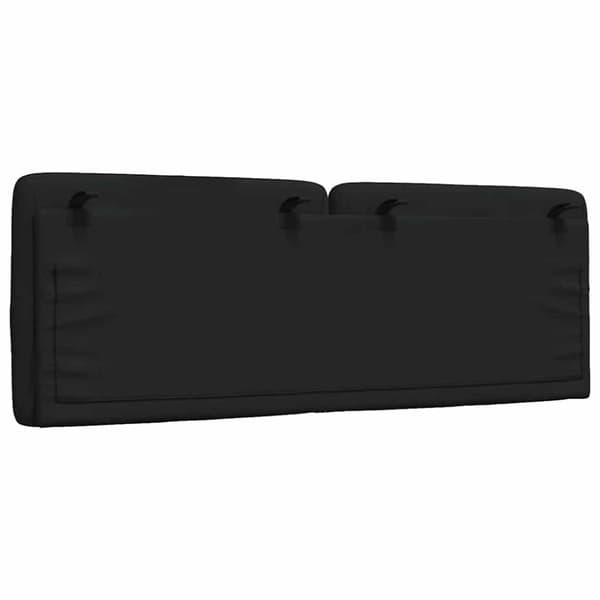 Headboard Cushion Black 120 cm Fabric