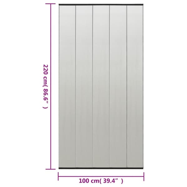 Insektsnät för dörr svart 100x220 cm polyester
