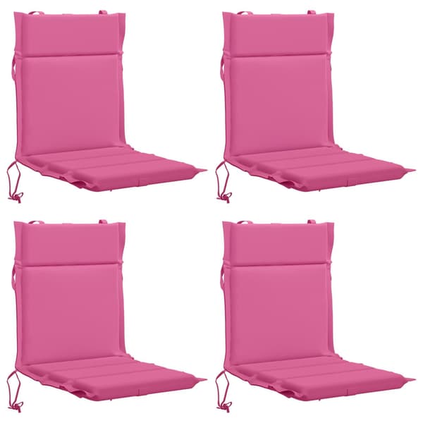 4-delade Höga Ryggstolsdynor GEMERT 4 st 100% Polyester Rosa