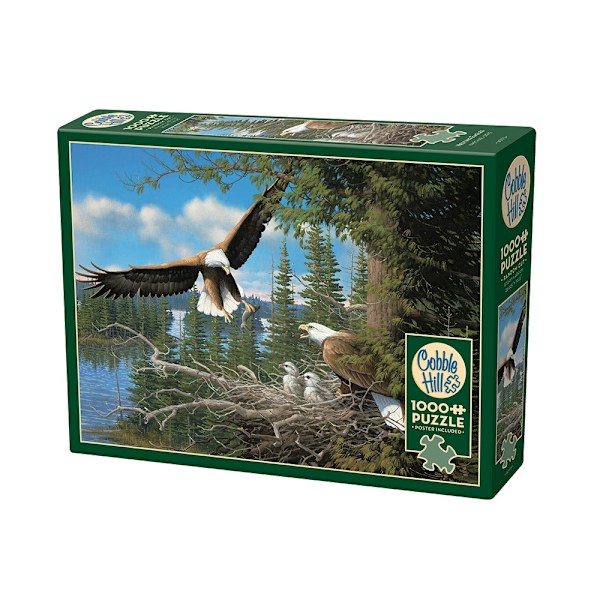 Nesting Eagles, Pussel, 1000 bitar, Cobble Hill