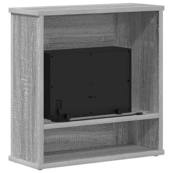 Elektrisk eldstad Grå Sonoma 47 x 18 x 48 cm Konstruerat trä
