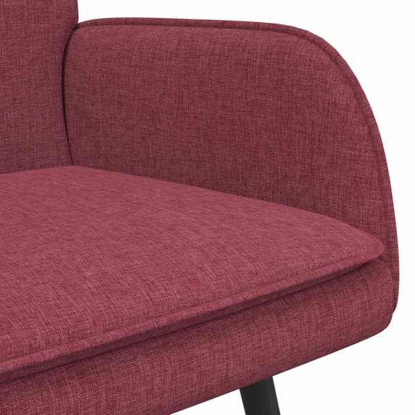 2-sits soffa Vinröd 115 x 61 x 87 cm tyg