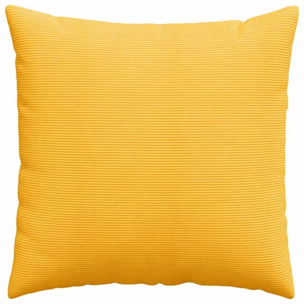 Sofakuddar 2 pcs Ljusgul 80 x 80 cm Kordread tyg