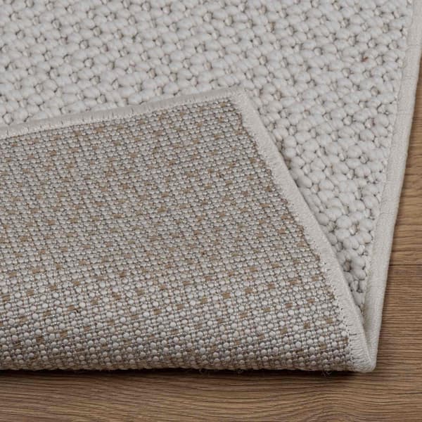 Områdesmattor Rektangulär LUGO Kräm 170 x 120 cm Polyester