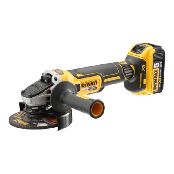 DeWALT XR DCG405P2 - vinkelslip - sladdlös - 1000 W - 125 mm - 2 batterier