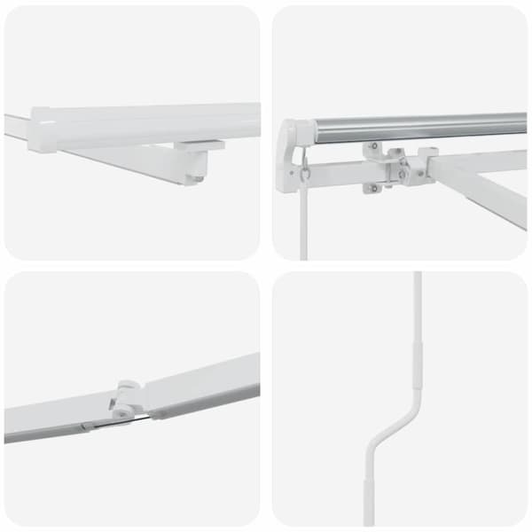 Markisram Vit 450 × 300 cm Aluminium