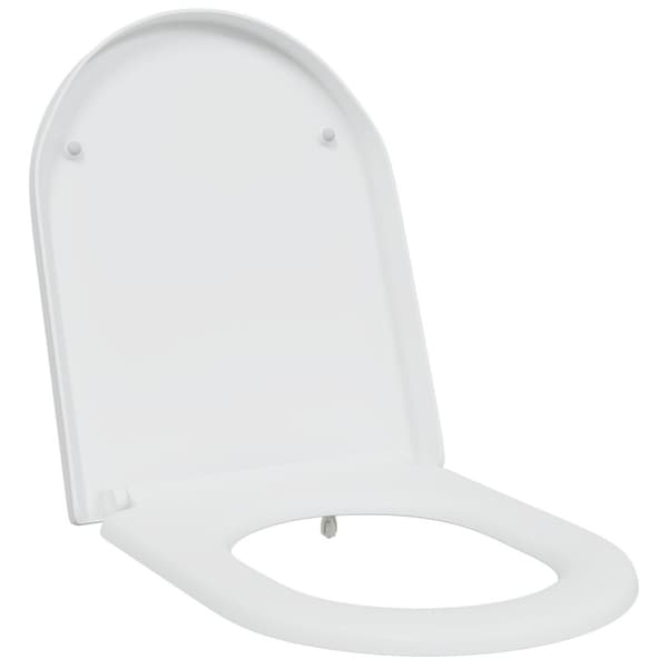 Toalettstol Vit 49 x 36 x 4 cm Duroplast