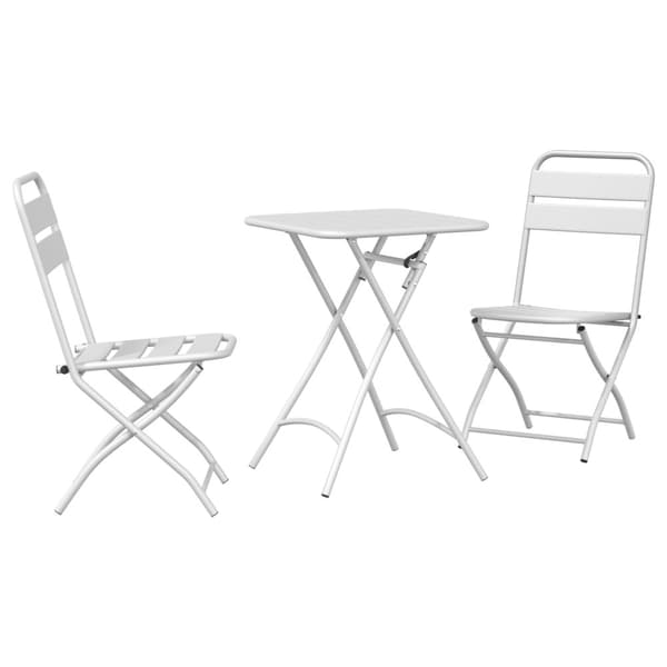 Bistroset 3 pcs Vit Stål