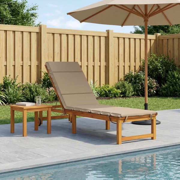 Solstol Kudde GEMERT 100% Polyester Sand 200 x 50 x 3 cm