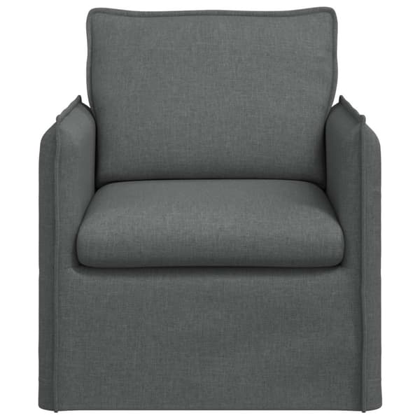 Soffa Mörkgrå 75 x 82 x 85 cm tyg