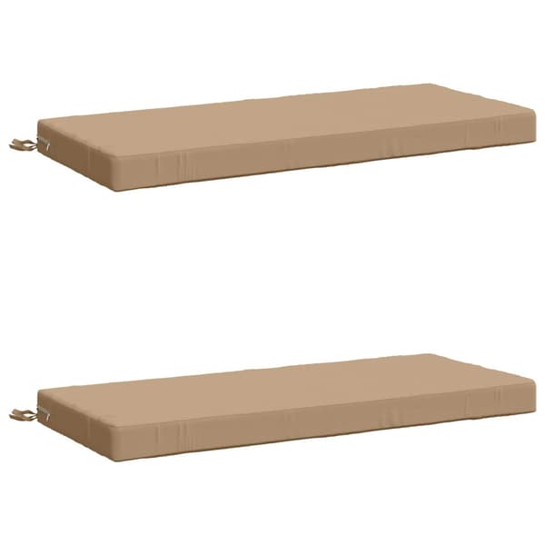 2-delade Bänk Kuddar SOEST 2 st 100% Polyester Sand