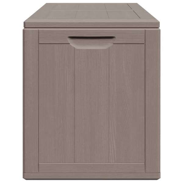 Dynbox 180 liter brun PP-träliknande