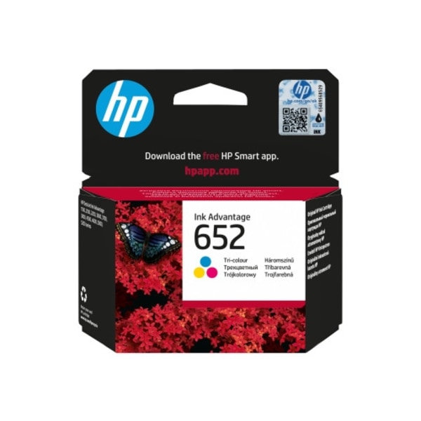 HP 652 - färg (cyan, magenta, gul) - original - Ink Advantage - bläckpatron
