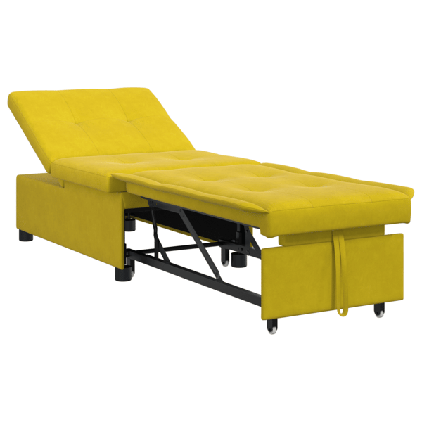 Soffsäng Gul 194 x 67 x 82 cm Sammet