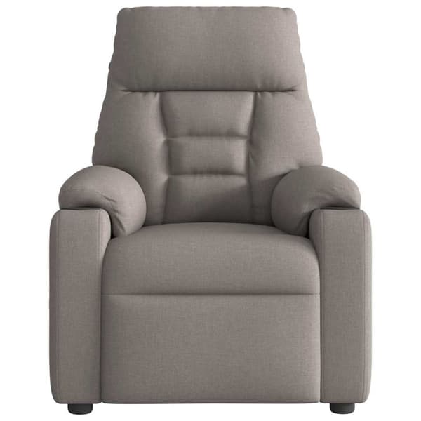 Reclinerfåtölj taupe tyg
