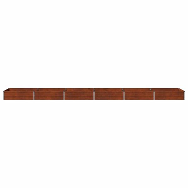 Höjd Trädgårdsbädd Rostig 480 x 80 x 24 cm corton