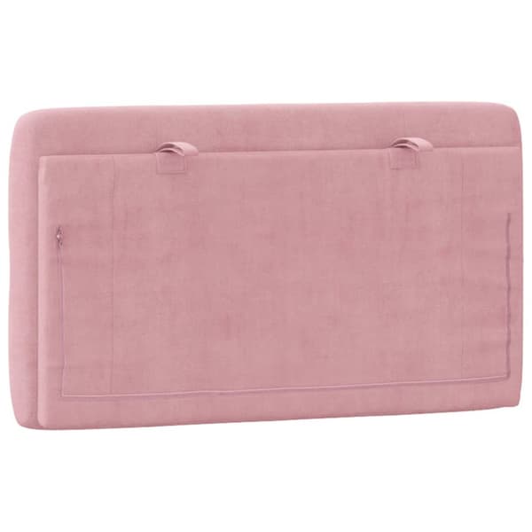 Headboard Cushion Pink 80 cm Velvet