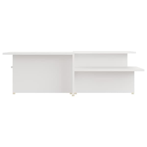 Soffbord 2 st vit 111,5x50x33 cm konstruerat trä
