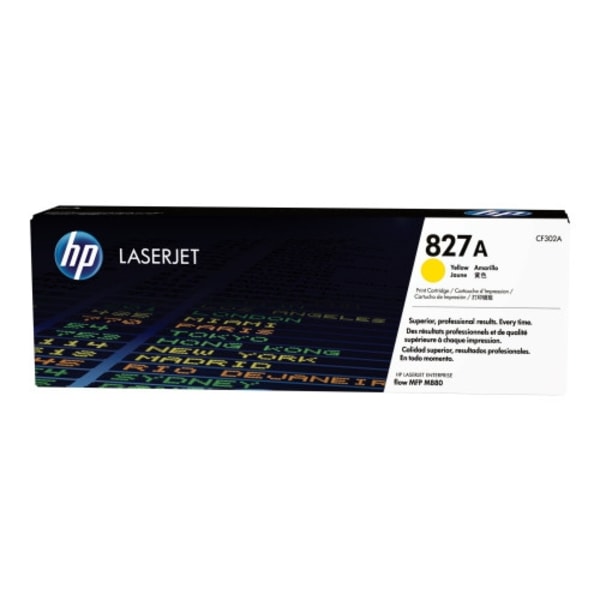 HP 827A - gul - original - LaserJet - tonerkassett (CF302A)