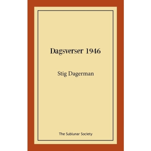 Dagsverser 1946 (häftad)