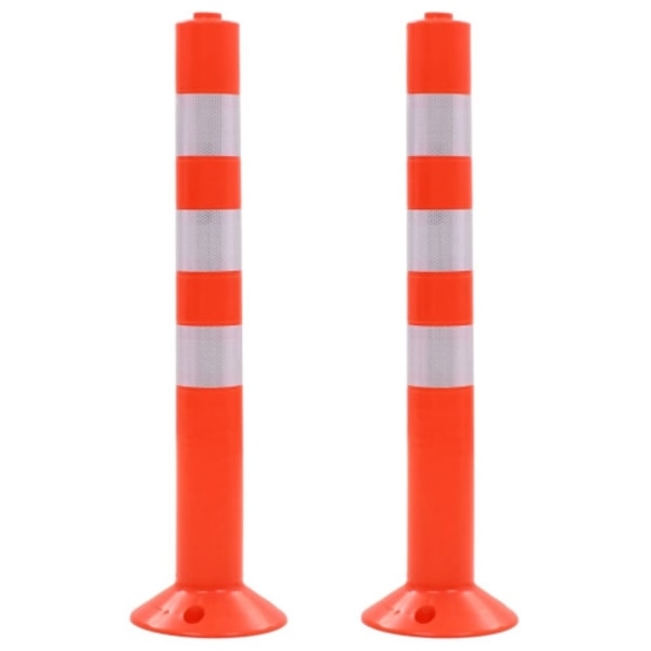 Trafikpollare 2 st plast 75 cm