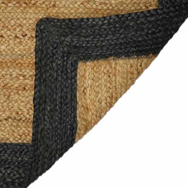 Områdesmattor Rektangulär Naturlig och mörkgrå 60 x 200 cm Jute