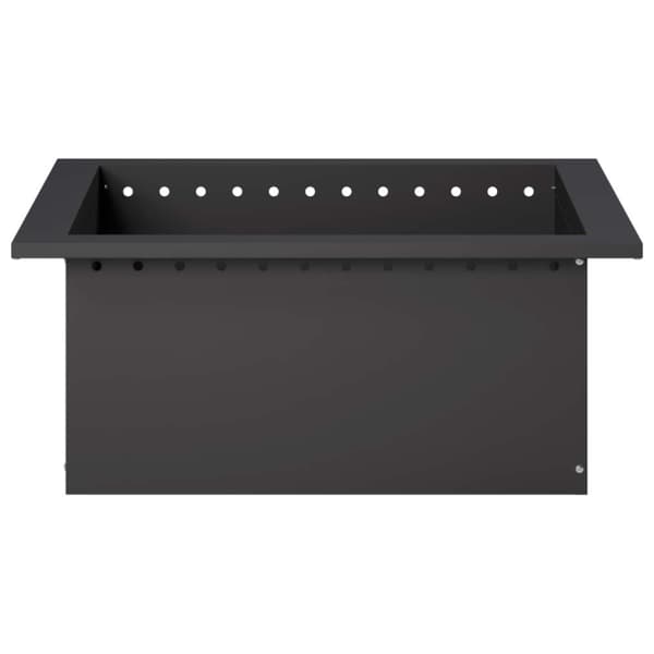 Eldstad ring Svart 60 x 60 x 25 cm Stål