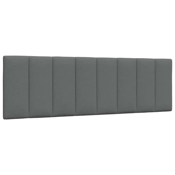 Bed Frame without Mattress "Hanko" Dark Grey 160x200 cm Fabric