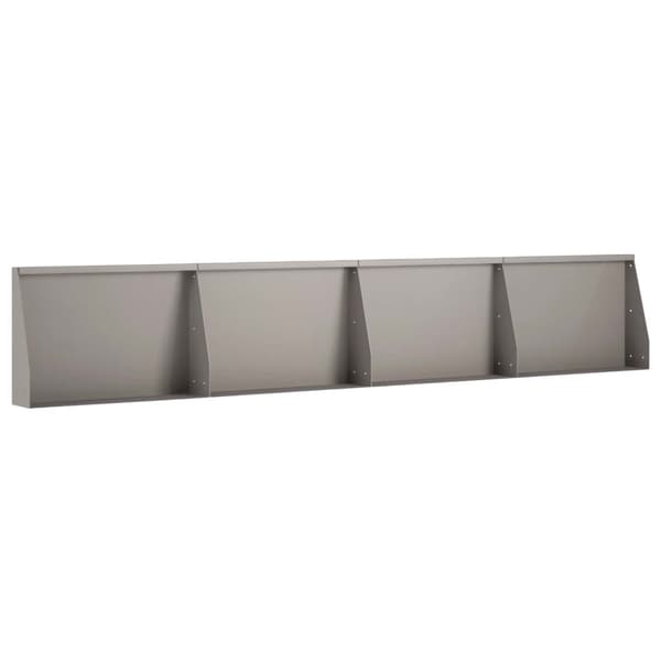 Stödvägg 4 st 60 x 12 x 40 cm Väderbeständig stål Rostig