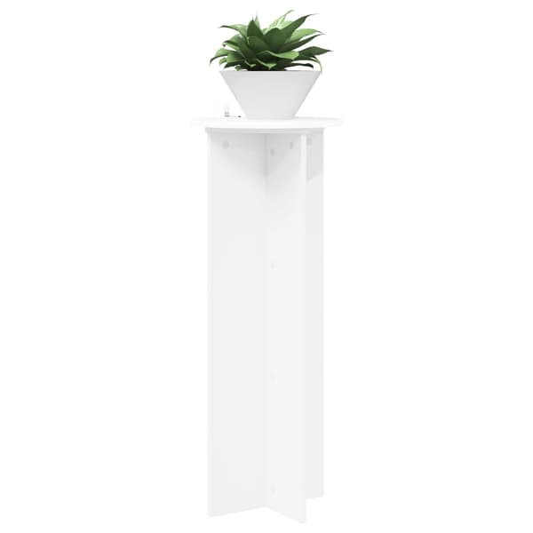 Växtställ 2 pcs Vit Ø40 x 100 cm Konstruerat trä