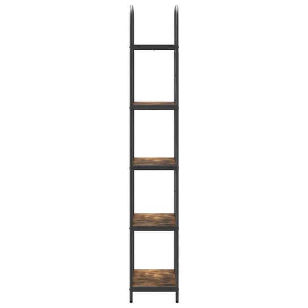 Hyllsystem Rökt ek 60 x 30 x 183 cm Konstruerat trä